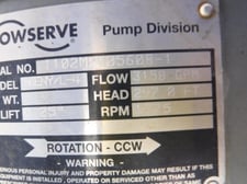 3150 GPM @ 297' TDH, Flowserve, 16 ENY-L, 4 STAGE, 1760 RPM