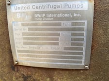 2040 GPM @ 1200' TDH, United, 6" MSH-C, 2 STG (Steel), 3550 RPM