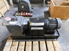 2/1 HP, Nord #SK63W, Worm Gear Drive Baldor, 460 Volts 184T Frame, New