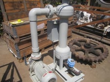 Puroflux #PF61-040, Separator, 330 gallons/min., 4" in/out flanges, 1.5" FTP purge connection, 10 HP pump