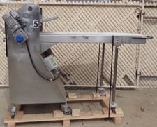 Lucks #LSM-24, Dough Sheeter, Single shear, Stainless Steel, 24" width x 72" L conveyor, 22" pressure plate