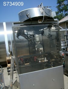 Omega Design #3DJH, Bottle Unscrambler, 38" diameter, x 10" hopper feeder, 2.195" dia.x 3.825" long current