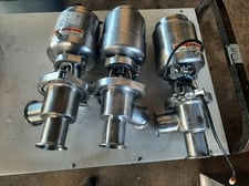 1.5" Stainless Products Products #SP160, Shut-Off Valve, Stainless Steel, Tri-clamp, Air actuated