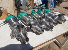 2.5" Tri-Clover #761TR 10W-29S-21/2-316L-12-1, Air-Actuated Control Valve, Stainless Steel