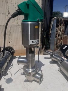 2.5" Tri-Clover #761-21, Air-Actuated Control Valve, Stainless Steel, Tri-Clamp, 2017