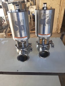 3" Tri-Clover #761, Air-Actuated Shut-Off Valve, Stainless Steel, 2013