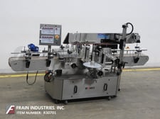 Tronics #3S3, Stainless Steel, left hand, front, back and wrap pressure sensitive labeler, rated from