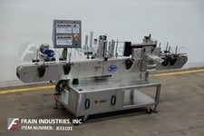 Tronics #S30, Stainless Steel, open frame, stepper motor, pressure sensitive, wrap labeler rated from