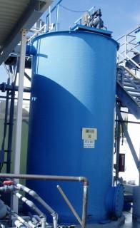 Parkson #38 squaring ft., Sand Filter, fiberglass, 7' diameter x 14' straight side Tank, 8" diameter Side