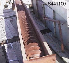 12" x 20' Holoflite Cooler, carbon steel, auger screw on 5" pitch, 6" diameter cored shaft & cored flites