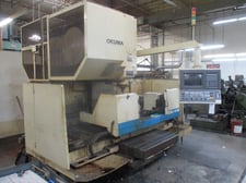 Okuma #MC-50VA, CNC vertical machining center, 20 automatic tool changer, 41" X, 20" Y, 22" Z, 4000 RPM, 20