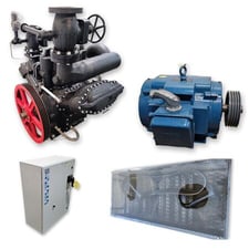Crepaco #KL-23, 6.75X5 reciprocating gas compressor refrigeration, 60 HP
