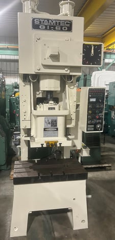 66 Ton, Stamtec #G1-60H, 2.3" stroke, 13" die height, 2.95" slide adjustment, 35.43" x19.69" bolster, 2000