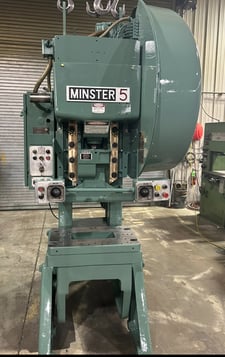 45 Ton, Minster #5SS, 4" stroke, 2.5" adjustment, 12.25" Shut Height, 28" x18" bolster, 0-125 SPM
