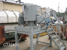 200 liter Cosmo Engineering #CPO-220-E, high intensity mixer, Turbo mixer type, 30/40 HP