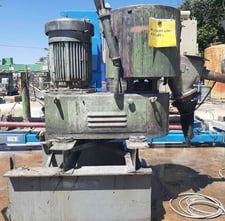 100 liter Prodex Henschel #35JSS, high intensity mixer, 24" dia. x 24" deep w/2 tier blades, 32/16 HP