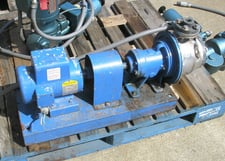 Goulds, Steel centrifugal pump, 0.75 HP, 2" inlet, 1" outlet, 3" impeller