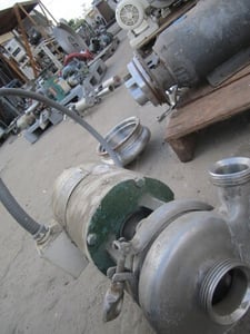 Tri-Clover #C114TD56T-9, Tri-Clover Steel centrifugal pump, 0.75 HP, 2" inlet, 1.5" outlet