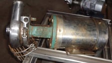 60 GPM @ 40' TDH, Tri-Clover #C114MD56T-S, 316 Stainless Steel centrifugal pump, 1 HP, 1.5" inlet, 1" outlet