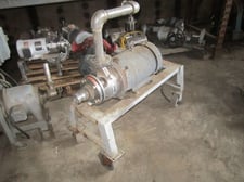 Stainless Steel sanitary centrifugal pump #4SHX1, 10 HP, 2.5" inlet, 1.5" outlet