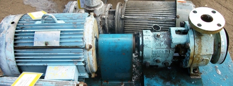 Power D, Power D Steel centrifugal pump, 15 HP, 3" inlet, 2" outlet, skid mounted