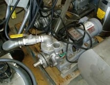 Nishigaki #SUS-304, type SF-32, size 32, Stainless Steel centrifugal pump, 2 HP, 1.5" inlet, 1.5" outlet