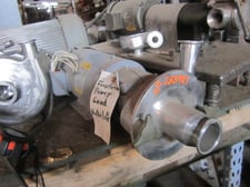 50-120 GPM @ 30'-95 TDH, Fristam #FPX712-120, sanitary centrifugal pump, 2 HP, 2" inlet, 1-1/4" outlet