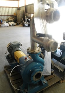 Andritz #S8-100-350.3 DD, Andritz Steel centrifugal pump, 25 HP, 5" inlet, 4" outlet, 2012