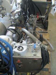 Stainless Steel centrifugal pump, 3 HP, 1-3/4" inlet, 1-3/4" outlet, portable