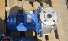 70 GPM, Ebara #3M-32-200-3-06, 304 Stainless Steel centrifugal end sunction pump, 1.5" inlet, 1" outlet, 4 HP