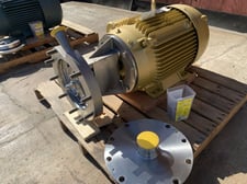 AMPCO #LFR50-320TSC, Ampco Steel centifugal pump, 40 HP, 2" tri-clamp inlet, 3" tri-clamp outlet