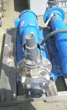 Goulds, Steel centrifugal pump, 5 HP, 2" inlet, 1" outlet, 5-9/16" impeller