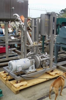 Fristam #FP3551-250, Fristam Steel centrifugal pump, 5 HP, 2-3/4" inlet, 2" outler