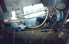 300 GPM @ 60' TDH, Power D #8196, 316 Stainless Steel centrifugal pump, 7.5 HP, 4" inlet, 3" outlet, 8"