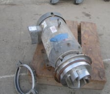 450 GPM, Waukesha #2065HV, Stainless Steel centrifugal pump, 10 HP, 3" inlet, 2" outlet