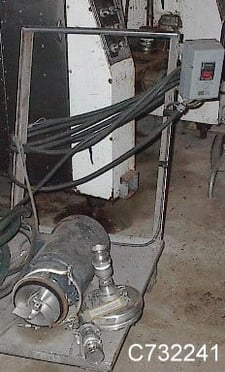 Tri-Clover #216MD56T-S-36, sanitary Stainless Steel pump, 5 HP, 2" inlet, 1.5" outlet, portable
