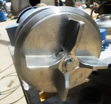140 GPM, Thomsen #83224-TA, sanitary Stainless Steel tri-clamp pump, 5 HP, 3" inlet, 2" outlet