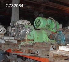 Tri-Clover #PRRED125-2.5-UC4-SL-S, Tri-Clover Steel positive displacement pump, 10 HP, 2.5" inlet/outlet