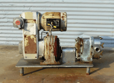 Waukesha #25, Stainless Steel positive displacement pump, 1 HP, vari-speed drive