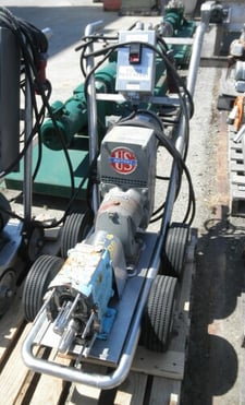 Waukesha #030, Waukesha Steel positive displacement pump, 1 HP, missing lobes & cover