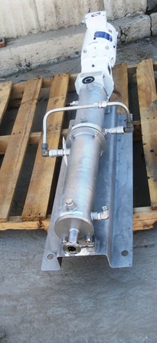 .87" inlet x .87" outLet, Seepex / Moyno type BCSO 024-24, Stainless Steel progressive cavity pump, 1 HP