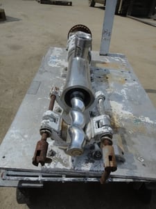 1" inlet x 1.5" outlet, Moyno type SSR, Stainless Steel progressive cavity pump, less drive