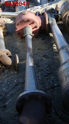 Graham, 304 Stainless Steel vacuum pump, steam ejector, 2-stage, 8" inlet, 6" outlet, 140 psi