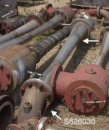 Graham, 304 Stainless Steel vacuum pump, steam ejector, 12" inlet, 6" outlet, 140 psi