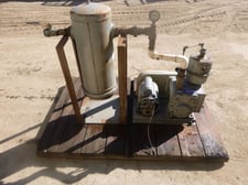 10 CFM @ 26" Hg., Kinney, vacuum pump, 1/2 HP, mounted on castered frame
