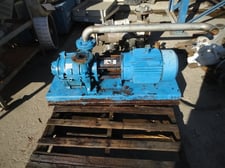 Travaini #TRVA50-220/C/RA, liquid ring vacuum pump, single stage, 10 HP, 1" inlet/outlet, 1995