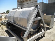 Odenberg, Stainless Steel rotary washer, 48" dia. x 7' long drum, hinged covers, less drive