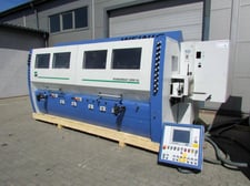 Weinig #Powermat-2000, 6-head, feed-through moulder, 11-13/16" x 7-7/8" working capacity, 9-13/16" tool
