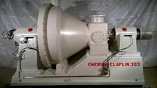 Emerson #Claflin-303, conical refiner, 670 HP, 100-400 TPD, includes gear & motor