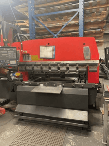 55 Ton, Amada #RG-50, CNC press brake, 6.8' OA, 59.9" between housing, 3.9" stroke, 15.76" throat, 14.6"